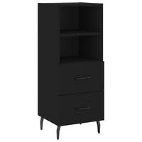 Thumbnail for Highboard Schwarz 34,5x34x180 cm Holzwerkstoff