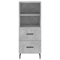 Thumbnail for Highboard Betongrau 34,5x34x180 cm Holzwerkstoff