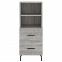 Thumbnail for Highboard Grau Sonoma 34,5x34x180 cm Holzwerkstoff