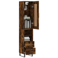 Thumbnail for Highboard Räuchereiche 34,5x34x180 cm Holzwerkstoff