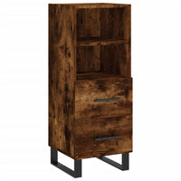 Thumbnail for Highboard Räuchereiche 34,5x34x180 cm Holzwerkstoff