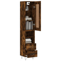 Thumbnail for Highboard Räuchereiche 34,5x34x180 cm Holzwerkstoff