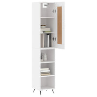 Thumbnail for Highboard Weiß 34,5x34x180 cm Holzwerkstoff
