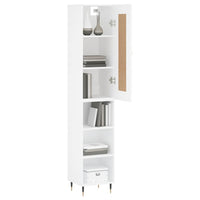 Thumbnail for Highboard Weiß 34,5x34x180 cm Holzwerkstoff