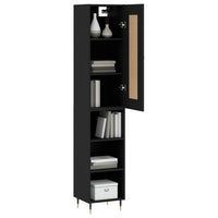 Thumbnail for Highboard Schwarz 34,5x34x180 cm Holzwerkstoff