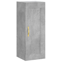 Thumbnail for Highboard Betongrau 34,5x34x180 cm Holzwerkstoff