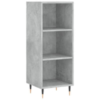 Thumbnail for Highboard Betongrau 34,5x34x180 cm Holzwerkstoff