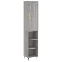 Thumbnail for Highboard Grau Sonoma 34,5x34x180 cm Holzwerkstoff