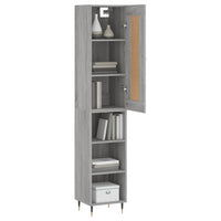 Thumbnail for Highboard Grau Sonoma 34,5x34x180 cm Holzwerkstoff
