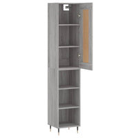 Thumbnail for Highboard Grau Sonoma 34,5x34x180 cm Holzwerkstoff