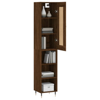 Thumbnail for Highboard Braun Eichen-Optik 34,5x34x180 cm Holzwerkstoff