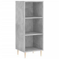 Thumbnail for Highboard Betongrau 34,5x34x180 cm Holzwerkstoff
