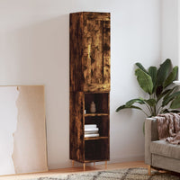 Thumbnail for Highboard Räuchereiche 34,5x34x180 cm Holzwerkstoff