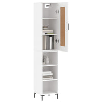 Thumbnail for Highboard Weiß 34,5x34x180 cm Holzwerkstoff