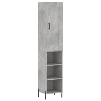Thumbnail for Highboard Betongrau 34,5x34x180 cm Holzwerkstoff