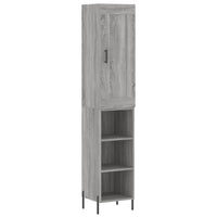 Thumbnail for Highboard Grau Sonoma 34,5x34x180 cm Holzwerkstoff