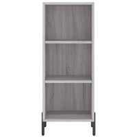 Thumbnail for Highboard Grau Sonoma 34,5x34x180 cm Holzwerkstoff