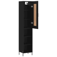 Thumbnail for Highboard Schwarz 34,5x34x180 cm Holzwerkstoff