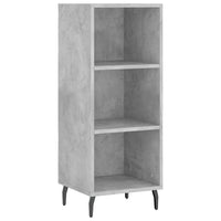 Thumbnail for Highboard Betongrau 34,5x34x180 cm Holzwerkstoff
