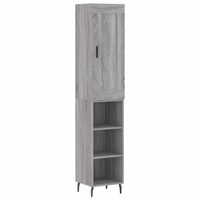 Thumbnail for Highboard Grau Sonoma 34,5x34x180 cm Holzwerkstoff