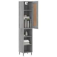 Thumbnail for Highboard Grau Sonoma 34,5x34x180 cm Holzwerkstoff