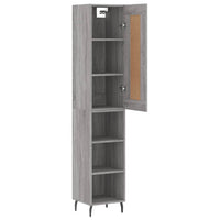 Thumbnail for Highboard Grau Sonoma 34,5x34x180 cm Holzwerkstoff