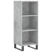Thumbnail for Highboard Betongrau 34,5x34x180 cm Holzwerkstoff
