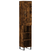 Thumbnail for Highboard Räuchereiche 34,5x34x180 cm Holzwerkstoff