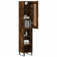 Thumbnail for Highboard Räuchereiche 34,5x34x180 cm Holzwerkstoff