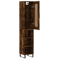 Thumbnail for Highboard Räuchereiche 34,5x34x180 cm Holzwerkstoff