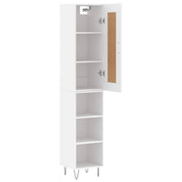Thumbnail for Highboard Weiß 34,5x34x180 cm Holzwerkstoff