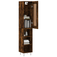 Thumbnail for Highboard Räuchereiche 34,5x34x180 cm Holzwerkstoff