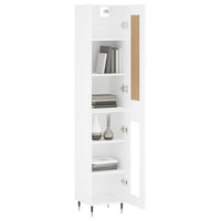 Thumbnail for Highboard Weiß 34,5x34x180 cm Holzwerkstoff