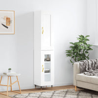 Thumbnail for Highboard Weiß 34,5x34x180 cm Holzwerkstoff