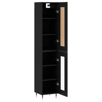 Thumbnail for Highboard Schwarz 34,5x34x180 cm Holzwerkstoff