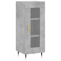 Thumbnail for Highboard Betongrau 34,5x34x180 cm Holzwerkstoff
