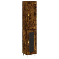 Thumbnail for Highboard Räuchereiche 34,5x34x180 cm Holzwerkstoff