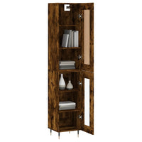 Thumbnail for Highboard Räuchereiche 34,5x34x180 cm Holzwerkstoff
