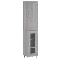 Thumbnail for Highboard Grau Sonoma 34,5x34x180 cm Holzwerkstoff