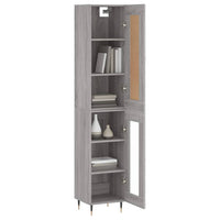 Thumbnail for Highboard Grau Sonoma 34,5x34x180 cm Holzwerkstoff