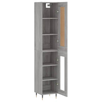 Thumbnail for Highboard Grau Sonoma 34,5x34x180 cm Holzwerkstoff