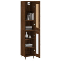 Thumbnail for Highboard Braun Eichen-Optik 34,5x34x180 cm Holzwerkstoff