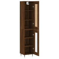 Thumbnail for Highboard Braun Eichen-Optik 34,5x34x180 cm Holzwerkstoff