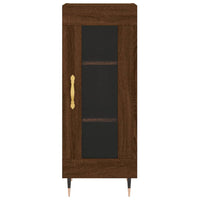 Thumbnail for Highboard Braun Eichen-Optik 34,5x34x180 cm Holzwerkstoff