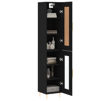 Thumbnail for Highboard Schwarz 34,5x34x180 cm Holzwerkstoff
