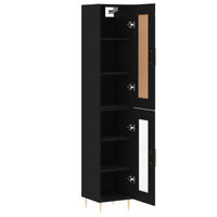 Thumbnail for Highboard Schwarz 34,5x34x180 cm Holzwerkstoff