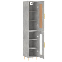 Thumbnail for Highboard Betongrau 34,5x34x180 cm Holzwerkstoff