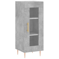 Thumbnail for Highboard Betongrau 34,5x34x180 cm Holzwerkstoff