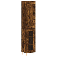 Thumbnail for Highboard Räuchereiche 34,5x34x180 cm Holzwerkstoff