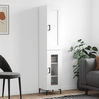 Thumbnail for Highboard Weiß 34,5x34x180 cm Holzwerkstoff